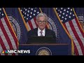 Powell speaks on Federal Reserve decision to cut interest rates