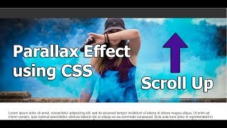 Parallax Scrolling Effect using HTML5 & CSS 3 | No JavaScript Only CSS