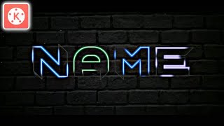 How To Make Neon Intro Effect - KINEMASTER TUTORIAL