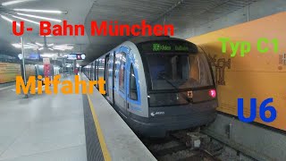 U- Bahn München: Mitfahrt im Typ C1 auf der U6