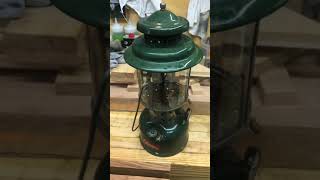 Lighting a Coleman lantern