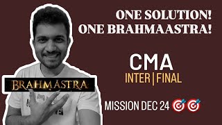 CMA INTER | CMA FINAL | LAST 10 DAYS | SOLUTION TO EACH ISSUE