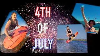 4th of July Delta Fireworks | Wakeboarding, Kneeboarding \u0026 Tubing