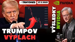 TRUMP Zmazal Rast S\u0026P 500 ❌ Výsledky giganta Nvidia 🟢 #TRHYDNES