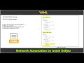 network automation data formats and models now yaml by arashdeljoo