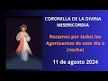 CORONILLA DE LA DIVINA MISERICORDIA POR TODOS LOS AGONIZANTES DE ESTE DÍA O (NOCHE)