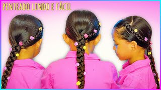 SIMPLE CHILDREN'S HAIRSTYLE: HOW TO MAKE A BEAUTIFUL PONYTAIL WITH A BRAID