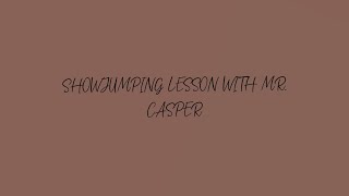 SHOWJUMPING LESSON WITH MR. CASPER |voiced| HORSEBESTIES |