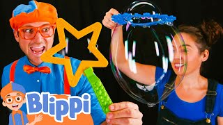 Blippi Learns How to Make BIG Bubbles! | Blippi Full Episodes | Educational Videos for Kids
