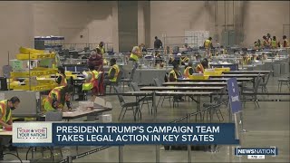 Trump's campaign team takes legal action in key states