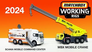 2024 Matchbox Working Rigs MBX Mobile Crane and Scania Tactical Command Center - Unboxing and Review