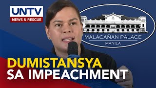 Malacañang, iginiit na walang kinalaman sa impeachment complaint vs. VP Duterte