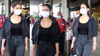 Actress Nayanthara Spotted @ Mumbai | Manastars