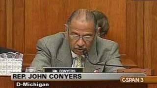 House Judiciary Hearing on US Attorneys: Conyers' Opening