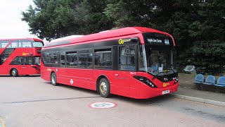 Electric Buses in action on London Bus Route 444 in Chingford and Edmonton.