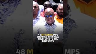 48 Mt Kenya MPs bypass Gachagua and endorse Kindiki as their link to the executive