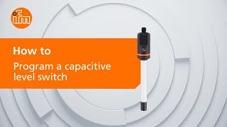 How to program a capacitive level switch