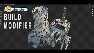 How to use the Build Modifier in Blender 3d: Create construction animations!