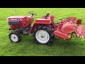 shibaura sl1743 4wd compact tractor with rotavator