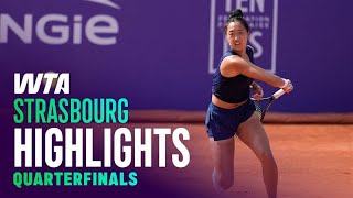 Quarterfinals in Strasbourg featuring Mboko, Navarro & more! | WTA Match Highlights
