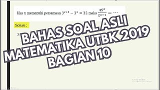 BAHAS SOAL ASLI MATEMATIKA | UTBK 2019 BAGIAN 10 (SAINTEK)