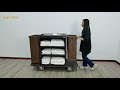 Housekeeping Service Cleaning Linen Trolley