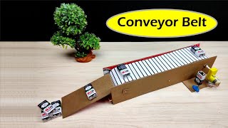 How To Make Conveyor Belt From Cardboard (very easy) || Conveyor Belt