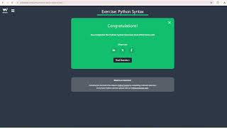 W3School - Learning Python Part 1