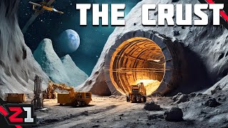 Running A Lunar Mining Base ! The Crust FREE DEMO First Look