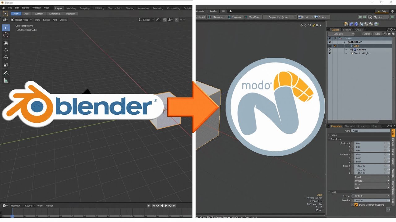 Guide Transition From Blender To Modo Essential Tools Rebinding