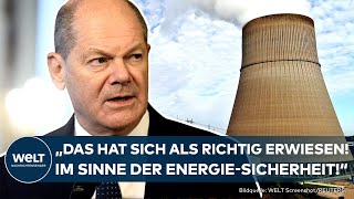 OLAF SCHOLZ: AKWs abgeschaltet - Kanzler verteidigt Atomausstieg vor Untersuchungsausschuss