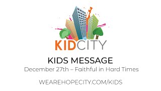 12.27.2020 Kids Message