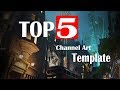 🎞TOP 5 FREE YouTube Banner Templates #1  FREE DOWNLOAD! (2017)~ By Desi gravity