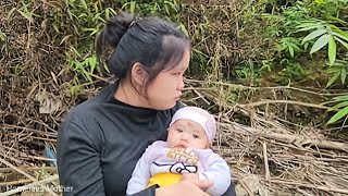 FULL VIDEO: 14-year-old single mother build a bamboo house alone in the forest - Homeless mother