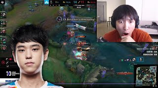 Doublelift Reacts to C9 Berserker Triple Kill - C9 vs EG