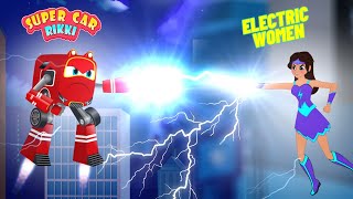 Supercar Rikki Stops the Electric Women from Stealing and Destroying the City!