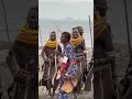 women from the turkana tribe sing and dance lake turkana kenya shorts