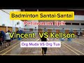 Badminton Santai2 - Vincent vs Kellson 25 Jun 2024 #foryou #badminton