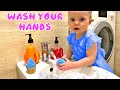 Five Kids Wash your hands Song Nursery Rhymes & Songs for Children