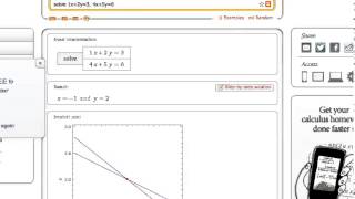 system of equations -wolframalpha.com