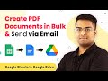 Google Sheets to PDF - Create PDF Documents in Bulk & Send via Email