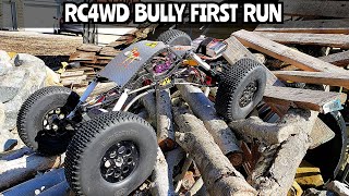 RC4WD BULLY FIRST RUN BACK YARD CRAWLER COURSE