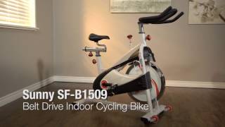 Sunny Health & Fitness SF-B1509 Belt Drive Premium Indoor Cycling Bike