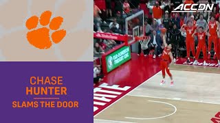 Clemson's Chase Hunter Slams The Door