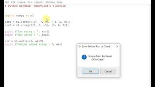 Python program numpy.add() function