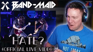 BAND-MAID "HATE?" 🇯🇵 Official LIVE Video | DaneBramage Rocks Reaction