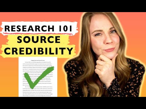How do you determine if a source is credible?