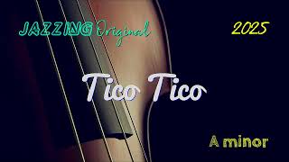 Original Backing Track TICO TICO ( A minor ) Latin Swing Play Along Piano Harmonic Flute Accordion