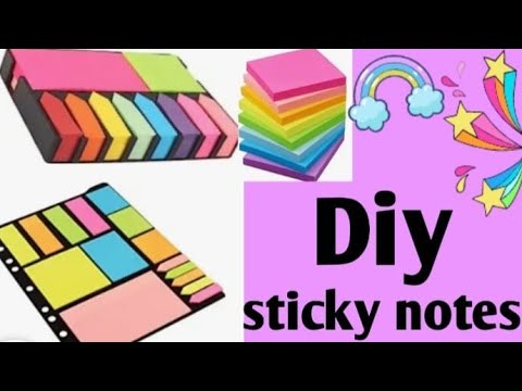 How To Make Sticky Notes(without Double Sided Tape)at Home |# ...