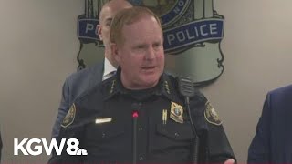 Portland police arrest suspect in officer shooting | Press conference